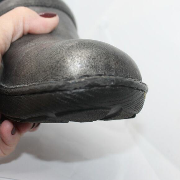 Born Toby Metallic Gray Women's Clogs sz 10 US 42EU - Picture 3 of 6